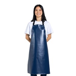 Zoe Waterproof Bib Apron Blue 680x820mm Aussie Chef
