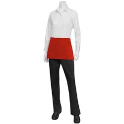 Bistro 1/4 Apron Red 300X580mm