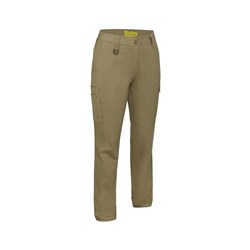 Womens Stretch Cargo Pants Khaki Size 6 Bisley Workwear