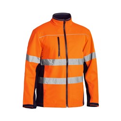 Soft Shell Jacket Orange/Navy 3XL Bisley Workwear