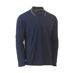 Cool Mesh Longsleeves Polo Shirt Navy XS Bisley Workwear