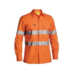 X-Airflow Hi Vis Mens Shirt Orange 6XL Bisley Workwear