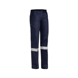 Womens Taped Drill Pants Navy Size 8 Bisley Workwear