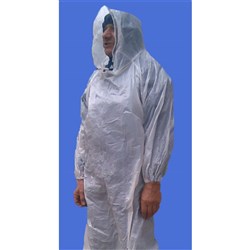 Poncho Disposable Pe Wht 100/Ctn