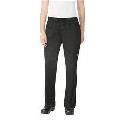 5484154 - Lightweight Slim Fit Ladies Chef Pants Black Large