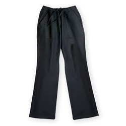 Lightweight Slim Fit Ladies Chef Pants Black Extra Small 