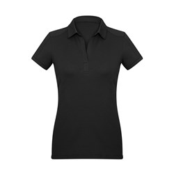 PROFILE WOMENS POLO SHIRT BLK SIZE 24