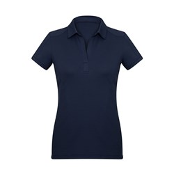 Profile Womens Polo Shirt Navy Size 12 BIZ COLLECTION