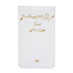Botanicals Disposable Paper Toast Bag Small White Tork