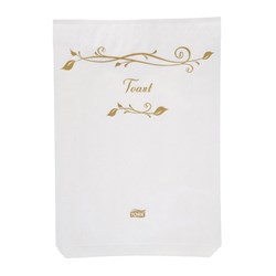 Botanicals Disposable Paper Toast Bag Large White Tork