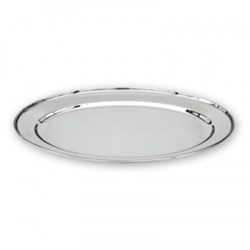 Platter Oval 200Mm Roll Edge S/S 18/10 (12)