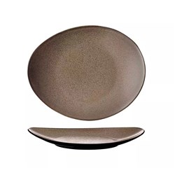 Luzerne Oval Plate 290X245mm Rustic Chestnut (12)