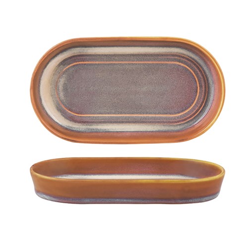 Urban Loft Oval Serve Platter 180X100x25mm Auburn