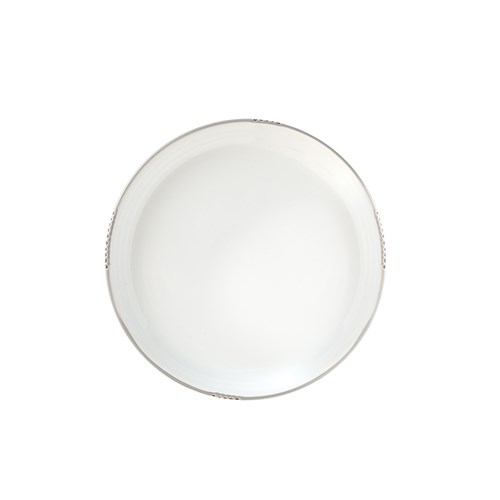 Bistrot Plate White Grey Rim 203mm Pro.mundi