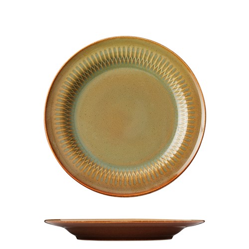 1076334 - Cottage Rnd Rim Plate 210Mm Cinnamon