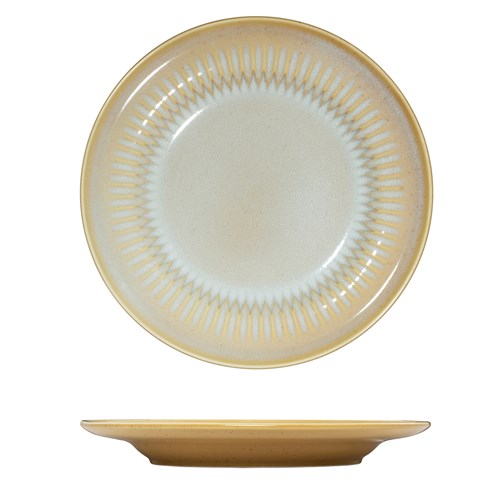 1076349 - Cottage Rnd Rim Plate 230Mm Almond