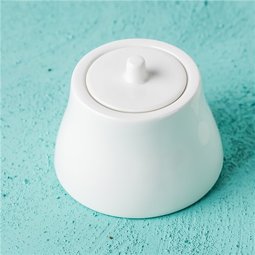 Serenity Sugar Pot with Lid White