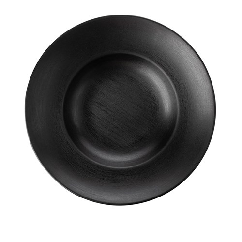 Dual Colour Melamine Deep Plate Black 265mm CouCou