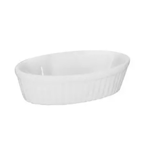 1214080 Vitro Oval Baker 225Ml Ribbed