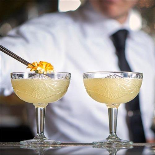 Hobstar Coupe Cocktail Glass 250ml Libbey Vintage