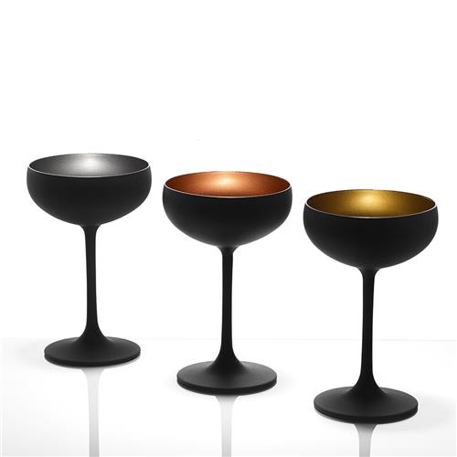Olympic Champagne Coupe 230Ml Matte Blk/Bronze (24)