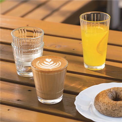 Stack up Cross Highball Glass 350ml Tempered