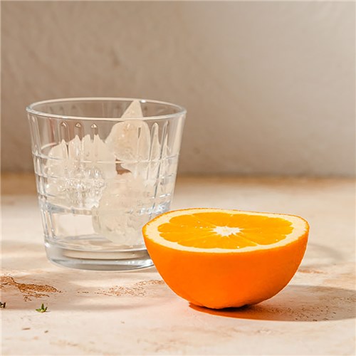 Stack Up Cross Old Fashioned Glass 210ml Tempered