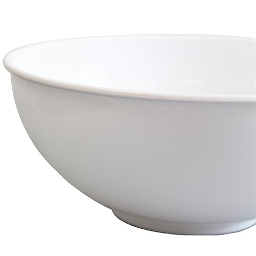 Salad Bowl 250Mm Wht Plastic (12)