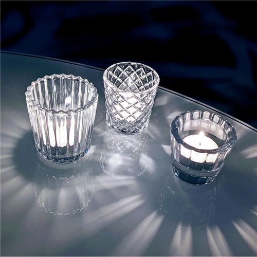 Criss Cross Votive Candle Holder 64mm 
