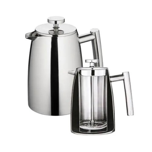 Modena 6 Cup Coffee Plunger Stainless Steel 800ml
