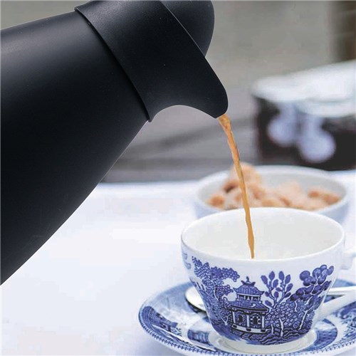 1L Stainless Steel Vacuum Insulated Jug Matte Black Cater Chef