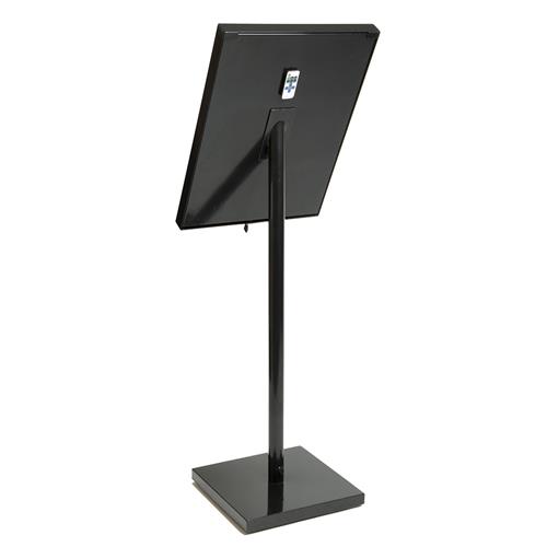 Freestanding Led Menu Sign Display Set Black 650x110x1180mm