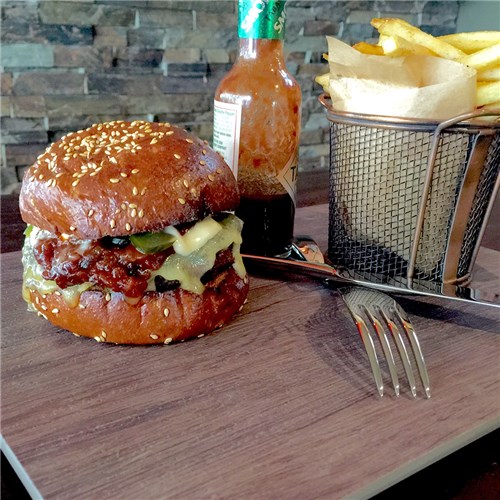 Melamine Serving Paddle Wood Look 530mm Ryner