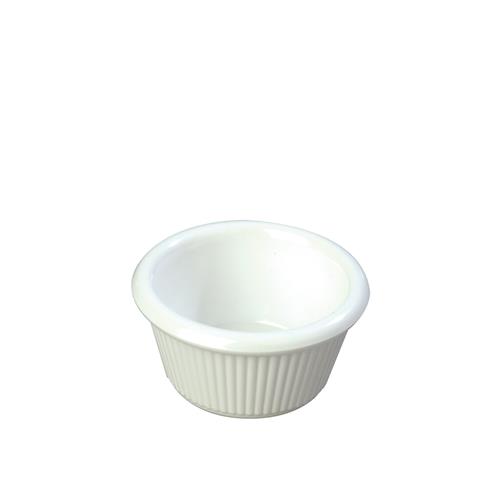 Ramekin Fluted 45Ml Wht Melamine (72)