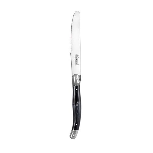 Etiquette Stainless Steel Table Knife Black Marble Look 