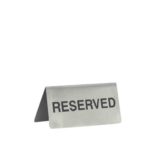 Reserved Sign Stainless Steel 100mm 