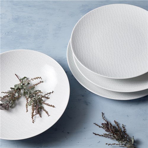 Ripple Coupe Plate White 220mm Ariane