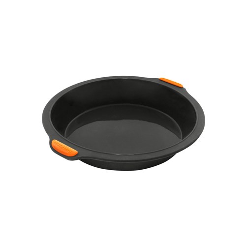 Cake Pan Silicone Round Grey 240x50mm