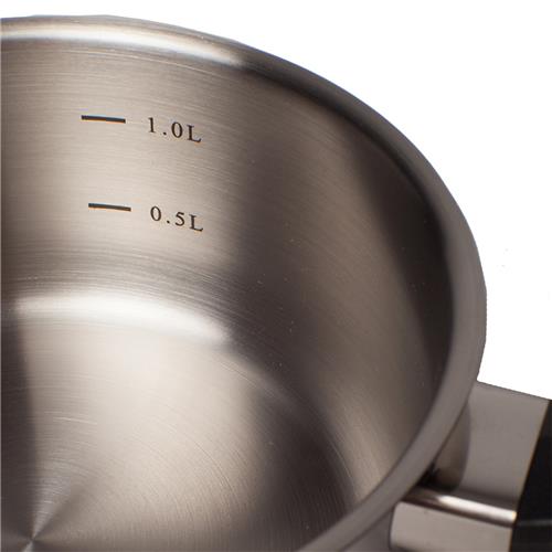 Saucepan & Glass Lid Stainless Steel 160mm Connoisseur