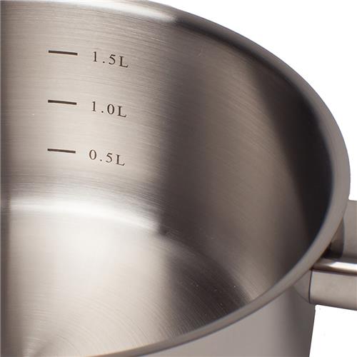Saucepan 18Cm / 1.7Lt S/S W/- Glass Lid (6) Connoisseur