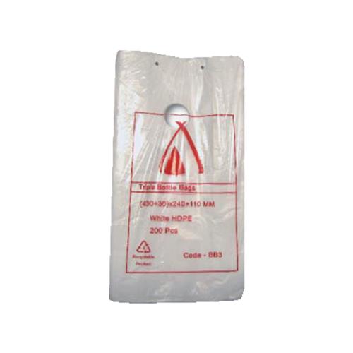Bottle Bag Poly Dbl 200/Pkt (10) 430X180x60mm