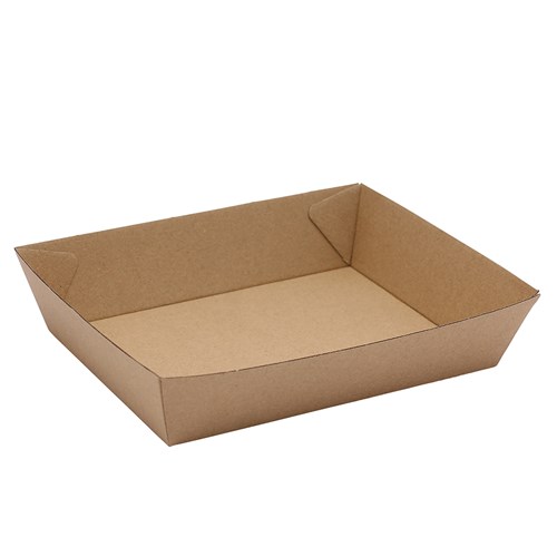 No.3 Kraft Food Tray Kraft Brown 180x134x45mm