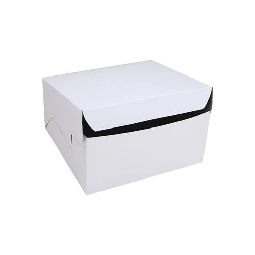 Board Cake Box White 203x203x101mm Envirochoice
