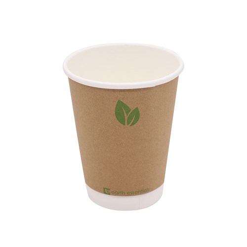 Double Wall Coffee Cup Kraft 12oz