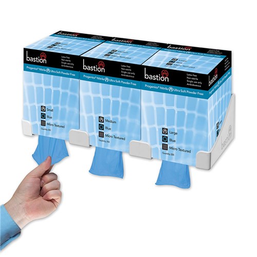 GLOVE NITRILE BLUE PROGENICS POWDER FREE LGE 250/PKT (8)