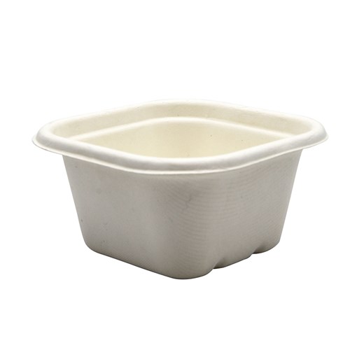 Sugarcane Takeaway Container White 480ml