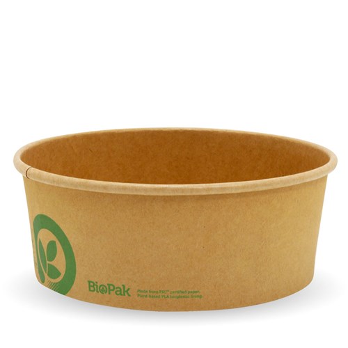 3445802 - Biobowl Paper 1300Ml Kraft 183X66mm