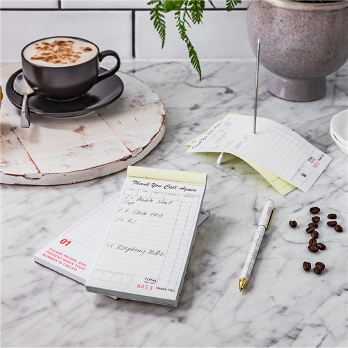 Restaurant Docket Book Single Sheet 100x210mm Essentials Collection