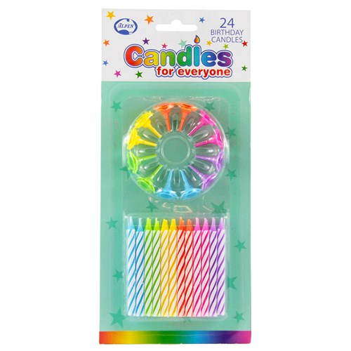 Birthday Candles with Flower Holder