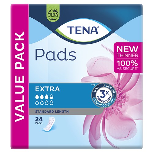 3478004 - TENA PADS EXTRA STANDARD LENGTH (6X12/PKT)